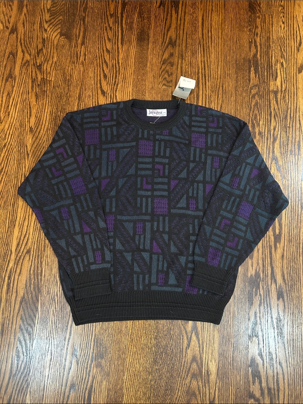 Vintage 90s Geometric Patterned Knit Sweater